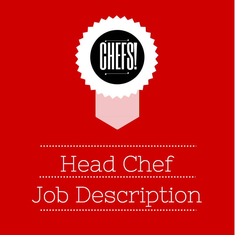 Job Description For Head Chef