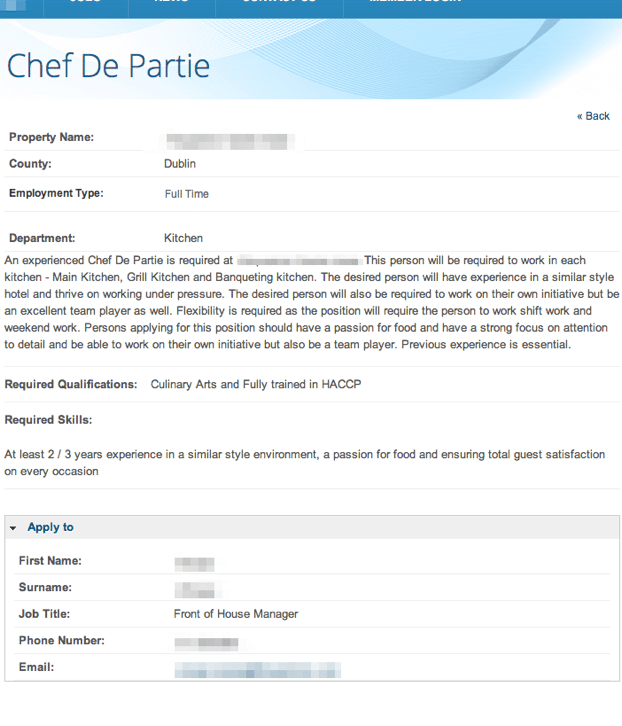 Chef De Partie Chef Job Description